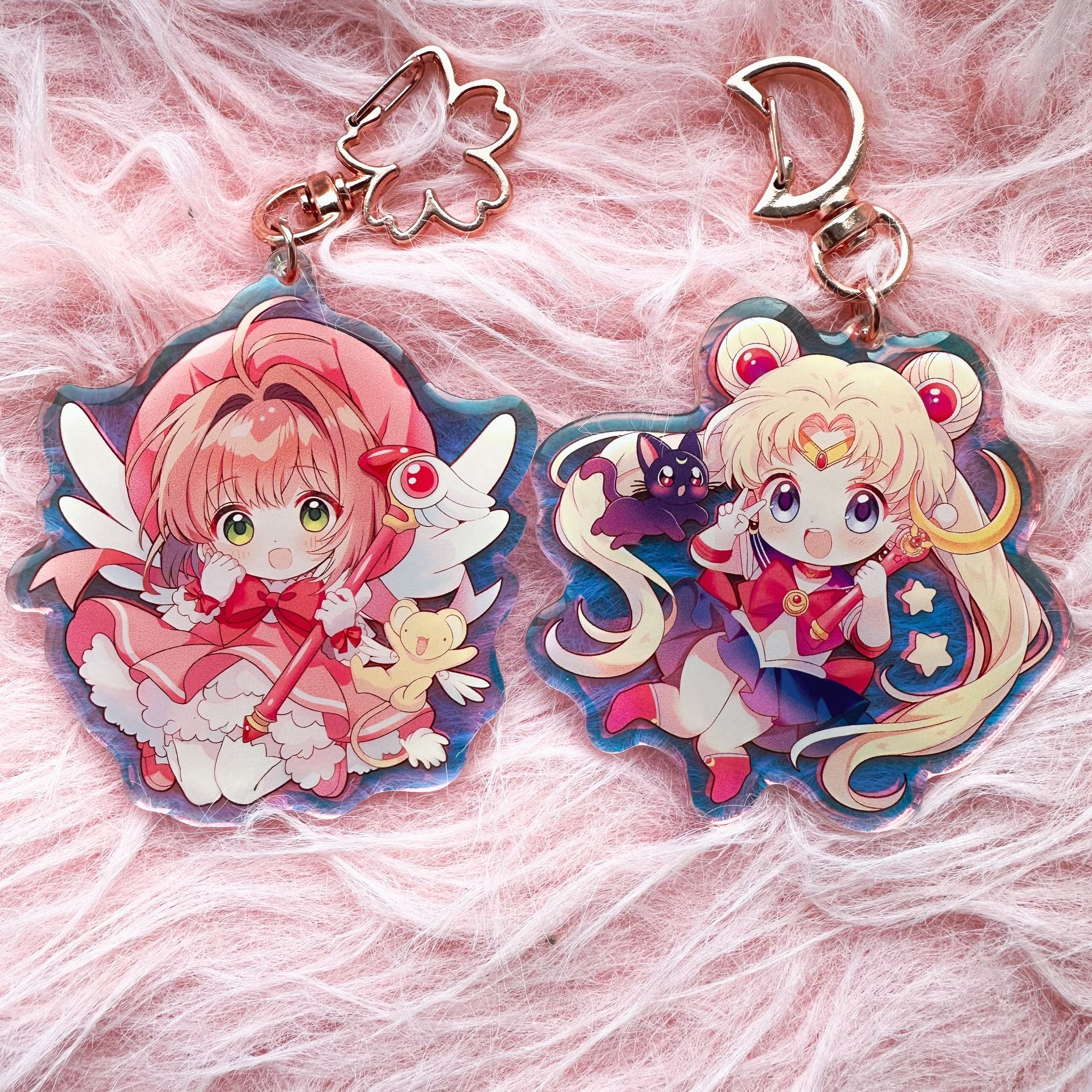 Sailor moon acrylic keychain complete set sagami popular illumination art